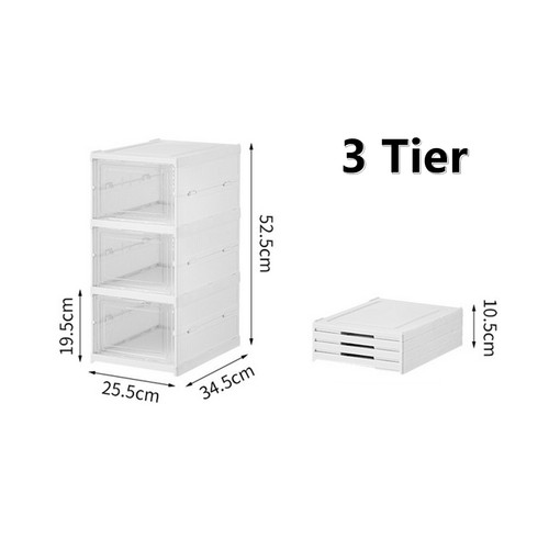 Clear plastic shoe storage box - plastic,