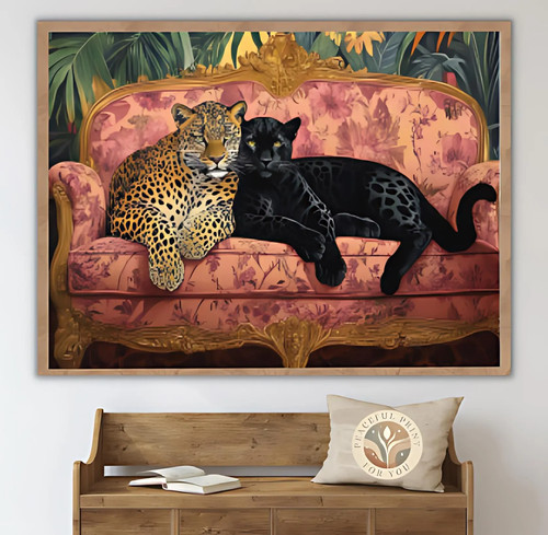 Sleepy leopard vintage bed - sleepy, in