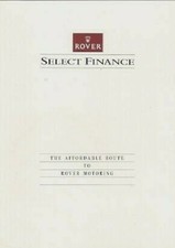 Rover Select Finance 1993 UK