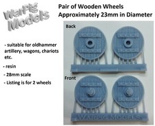 Wooden wheels for - wooden, artillery