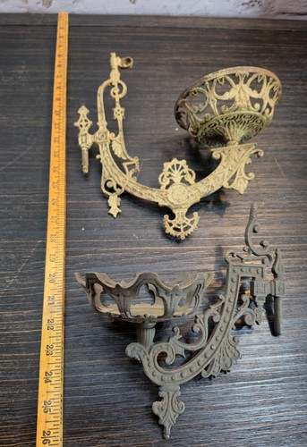 Vintage oil lamp - oil, bracket
