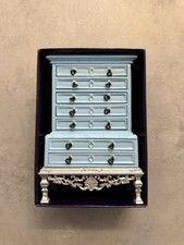 Queen Mary’s Dolls House Collection Blue Tall boy , Dolls House Emporium DHE