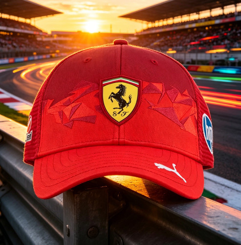 Ferrari team red trucker - team,