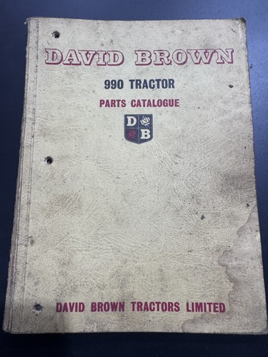 David brown parts list - parts,