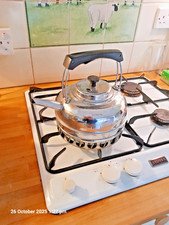 SCHL 1985 Gas Ring or Camping Kettle 1.5L Chrome Finish