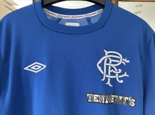 Rangers FC Football Shirt Rare Glasgow Rangers Umbro Large Retro Shirt 1972 Gers