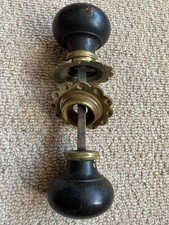 Antique wood and  brass Door