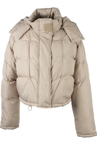 Loewe beige padded down jacket - beige,