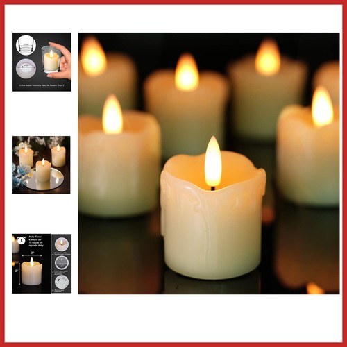Flameless tea light candles - flameless,
