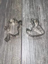 2 Vtg Cat Cake Cookie Cutters