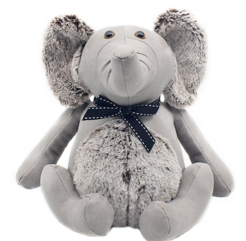 Grey sitting elephant doorstop - grey,