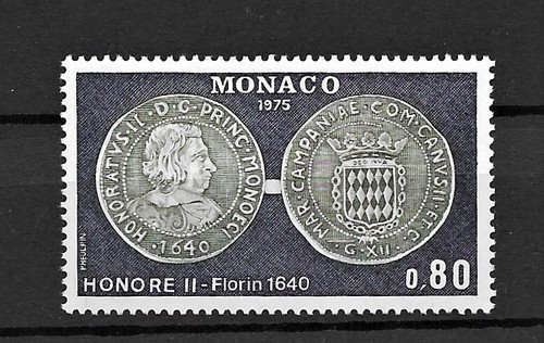 Monaco 1975 coins mnh set - 1975, s.g