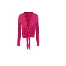 NEW LADIES TIE UP CROP SHRUG