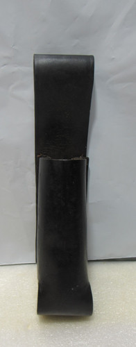 Vintage black leather police - black,