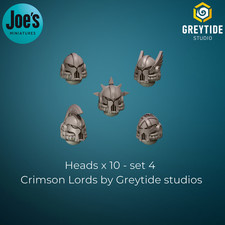 10 x Heads - Set 4 - Crimson