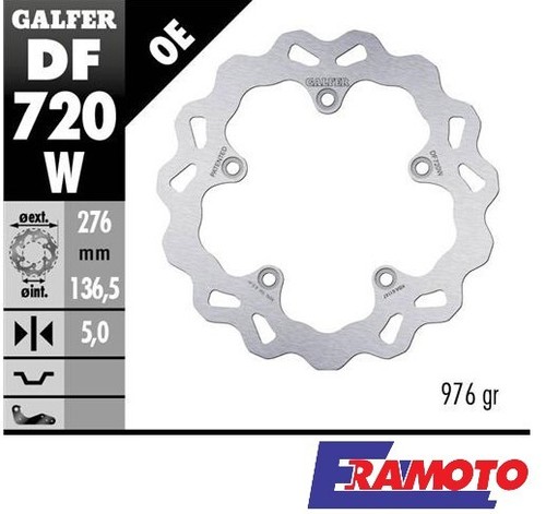 Galfer wave brake disc 276x5mm - brake,