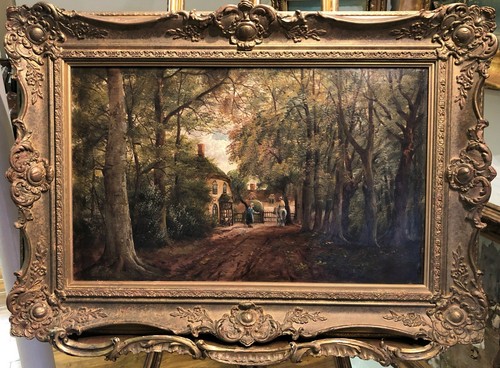 Oil painting large fine - oil,