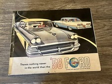 FORD Car RANGE USA Sales Brochure 1958 #FD-C-158 10/57  Skyliner FAIRLANE Custom
