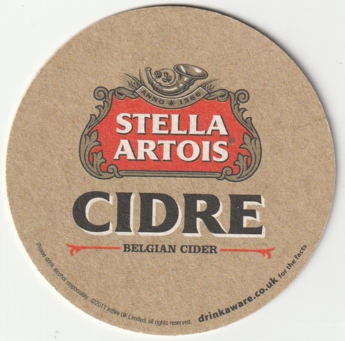 Beer mat stella artois - beer,