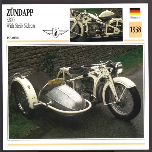 1938 zundapp k800 - with, steib
