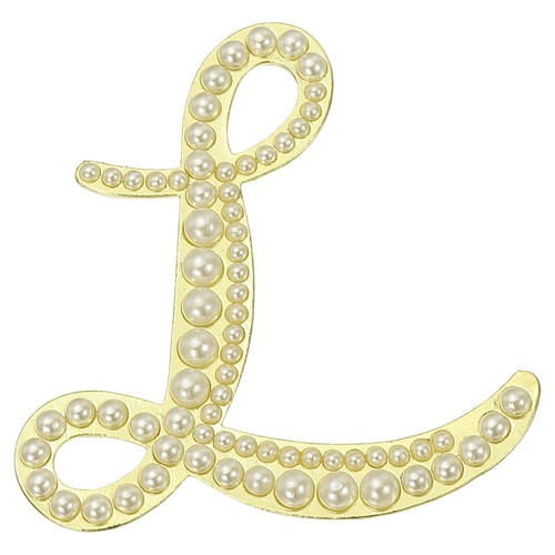 Letter brooch pins pearl - letter,