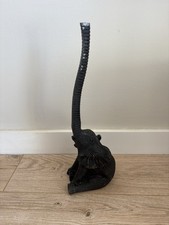 Grey Elephant Toilet Roll Holder Stand Bathroom Ornament Home Decor