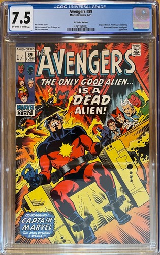 1971 avengers cgc 7 - avengers,