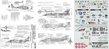 CARPENA DECALS 1/48 Mirage F.1CR A-10 Thunderbolt F-4 Phantom Gazelle (ALA/USAF)