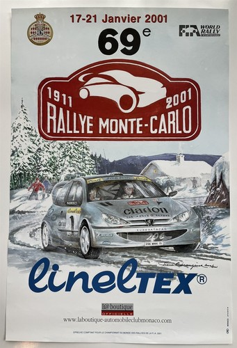 Poster 2001 monte - poster, rally