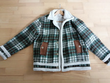 Vtg Size L  PTP 24" Lumberjack Jacket Workwear Tartan Check Quilted Fleece Warm