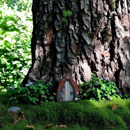 Double layer wooden fairy - fairy, door