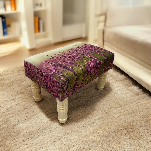 Lavender printed linen - printed,