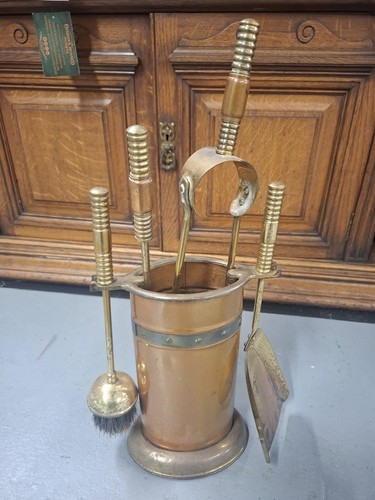 Edwardian brass and copper - brass,