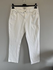 Peacocks Ladies White Cropped