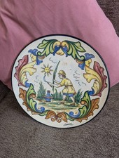 Ceramar  Spanish Hand Painted Wall Plate