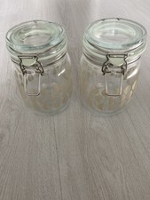 Ikea x2 Leaf Glass Storage