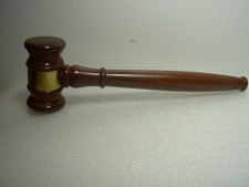 Wooden Gavel. No Maker's Marks