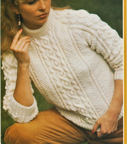 686 lady aran - lady's, 32-40"