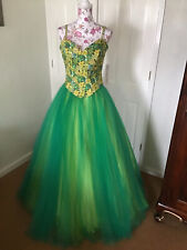 BNWT Absolutely Stunning Tony Bowls Lime And Lemon Ball Gown - Size 10