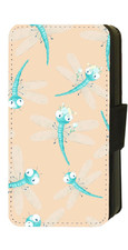 Cute Dragonfly Bugs iPhone/Pixel/Galaxy Printed Flip/Wallet Phone Case Cover D