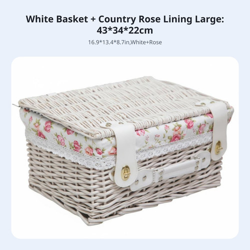 Pieces lidded wicker - pieces,
