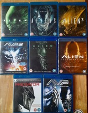 Alien and Predator Blu-ray Film Bundle Collection  Very Good Condition