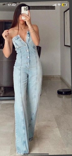 Zara denim jumpsuit - zara, xs