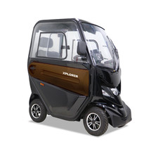 Xplorer Enclosed Cabin Mobility Scooter 8mph Road Legal, Long Range 20 & 40 Mile
