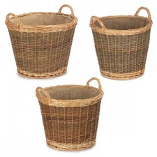 Unpeeled Willow Log Basket
