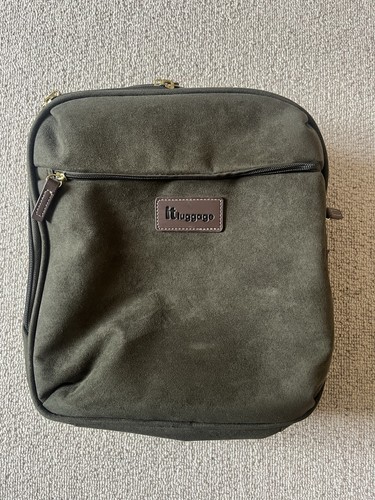 Luggage faux suede - faux, green