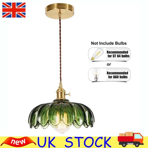 Vintage glass pendant light - vintage,