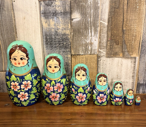 Hand painted wooden floral - painted,