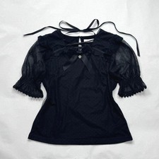 LIZ LISA Top Lace Ribbon Dot