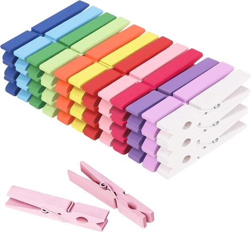 Colored clothes pins - clothes, color